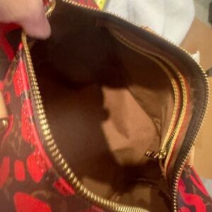 Chic Red and Brown Tote Bag